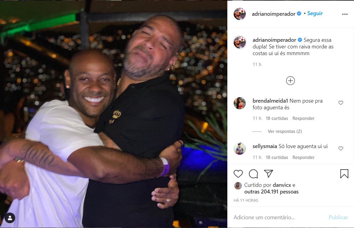 Saudade Adriano Publica Foto Vagner Love E Torcedores Relembram