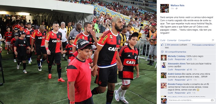 Capitão do Flamengo rebate críticas a nova camisa.