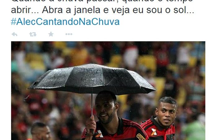 “Cantando na chuva” diz Alecgol