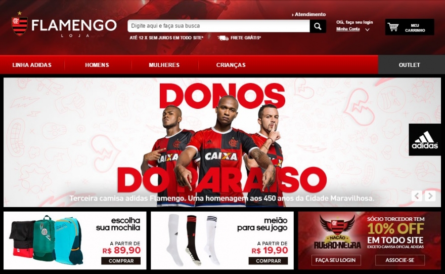 Conheça a nova loja online oficial do Flamengo - Coluna do Fla
