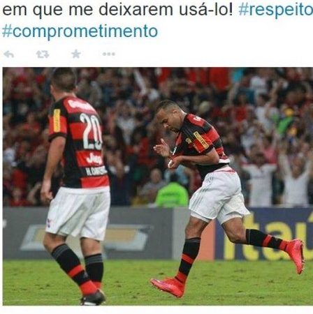 Alecsandro manda recado para torcida do Flamengo