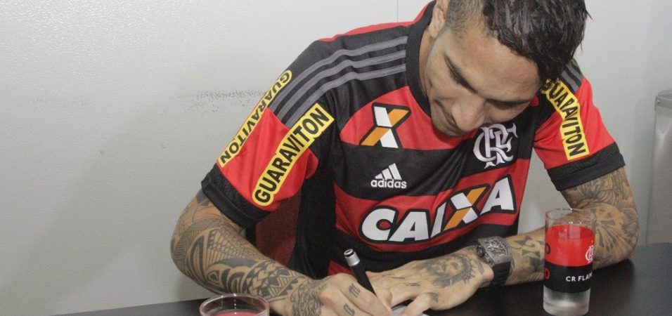 Raça e motivação! Guerrero dorme pouco, assina contrato, faz 1º treino e se põe a disposição para jogar