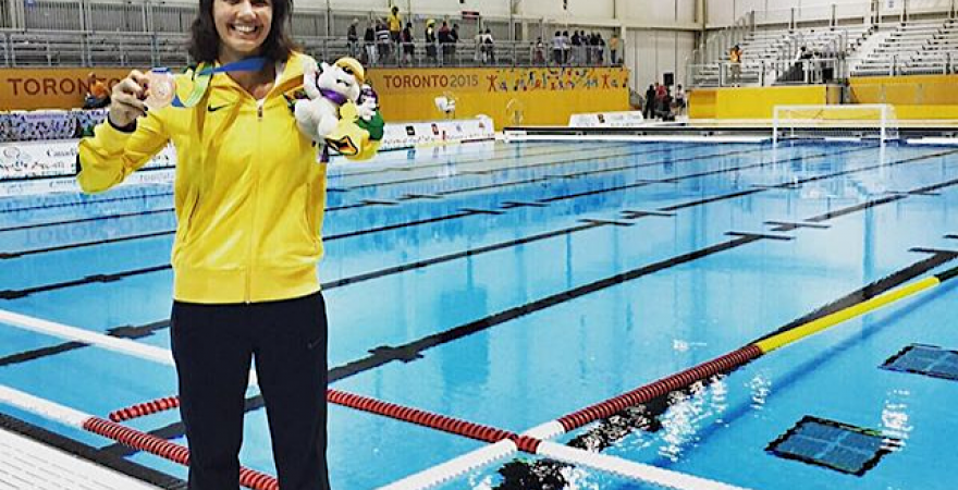 Marina Canetti recebe medalha de bronze no Pan