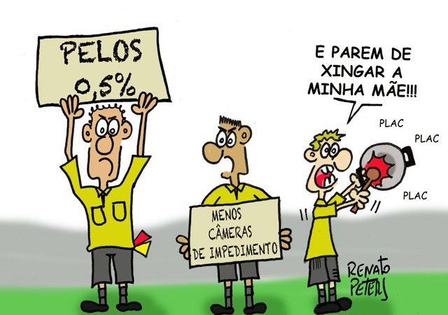 Charge: greve no apito