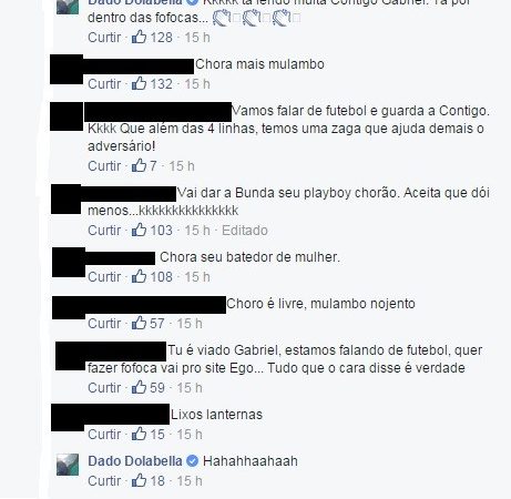 Ator bate boca com vascaínos em rede social do Fla