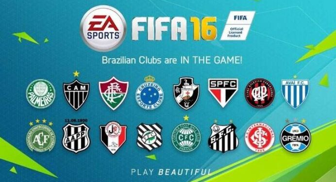 Game Fifa 16 anuncia times brasileiros, mas sem aparência real dos jogadores