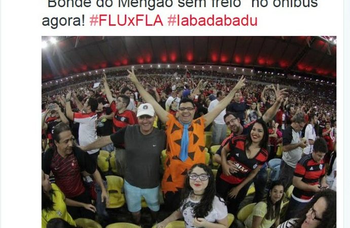 Flamengo zoa Fluminense e Fred no Twitter