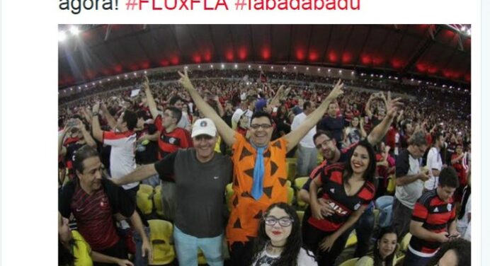 Flamengo zoa Fluminense e Fred no Twitter