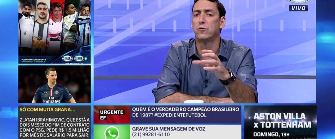 PVC fala sobre as provocações de Flamengo e Sport em rede social sobre título brasileiro de 87