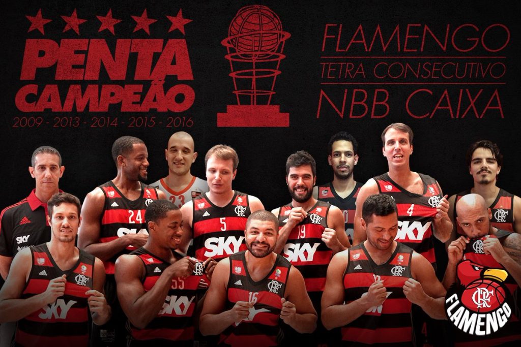 Flamengo lança cards para comemorar o penta do FlaBasquete