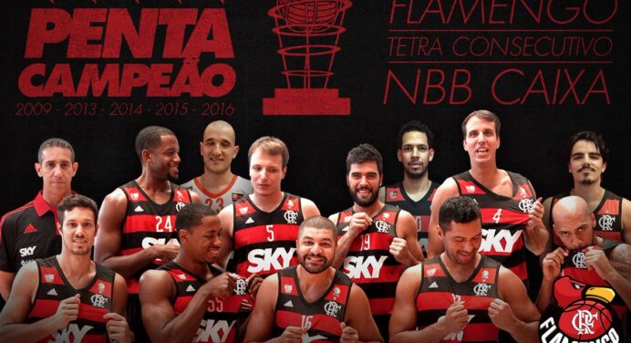 Flamengo lança cards para comemorar o penta do FlaBasquete