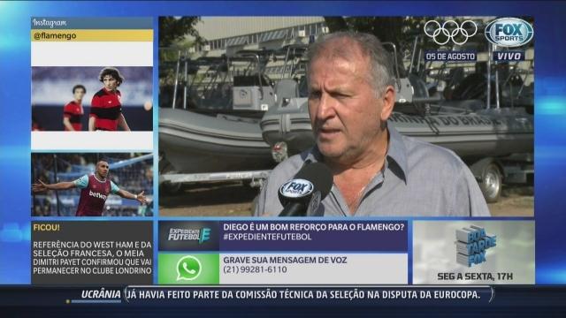 Zico não se empolga com Diego no Flamengo, mas vê chance de recuperação