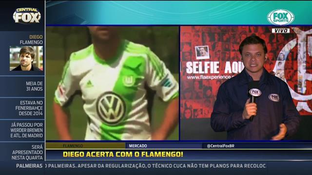 Diego pode ficar à disposição de Zé Ricardo para partida contra o Coritiba