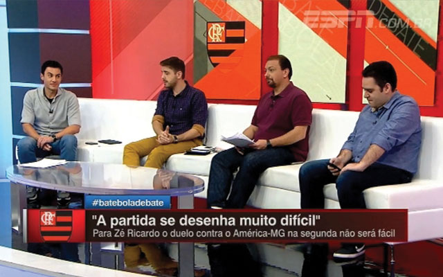 Comentaristas do Bate-Bola cravam que Flamengo é ‘favoritaço’ contra América-MG