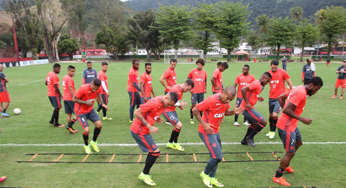 Fla treina pela última vez antes do confronto de estreia pela Copa Sul-Americana