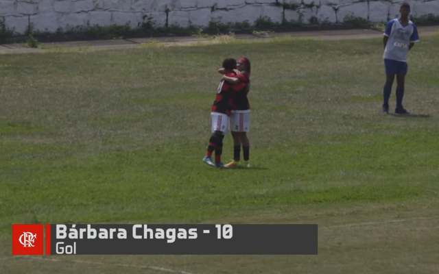 Gol do título estadual das meninas do Flamengo/Marinha