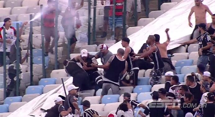 Por briga no Maracanã, Polícia autua 42 torcedores do Corinthians
