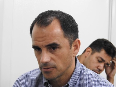 Rodrigo Caetano não gostou das declarações dos palmeirenses (Foto: Fred Gomes/GloboEsporte.com)