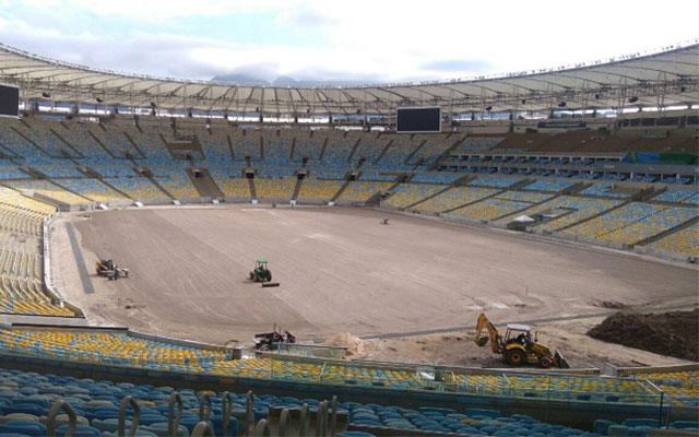 Quase pronto! Grama do Maracanã estará completamente colocada na terça-feira