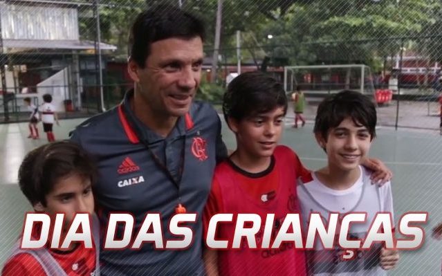 FlaTV: “Dia das Crianças com Zé Ricardo: aula surpresa para meninos da escolinha”