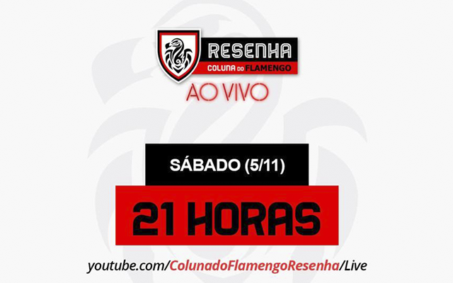 Tem #ResenhaAoVivo neste sábado às 21h. Participe!