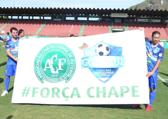 Homenagem à Chapeconense (Foto: Wagner Chaló/GloboEsporte.com)