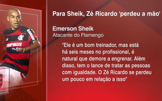 Bertozzi critica declarações de Sheik contra Zé Ricardo e vê oportunismo: ‘Falta de autocrítica’