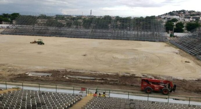 Nova casa do Flamengo! Arena Ilha em andamento