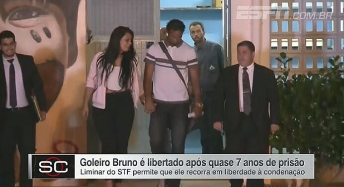 Após quase 7 anos preso, ex-goleiro Bruno é solto e já tem propostas, garante empresário
