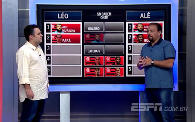 ESPN: “Dupla BB escala os 11 atletas ideais do Flamengo”