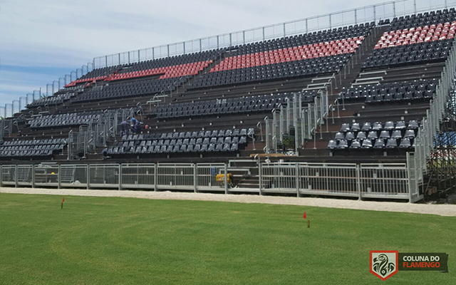 Exclusivo! Confira imagens aéreas do andamento das obras na Arena da Ilha