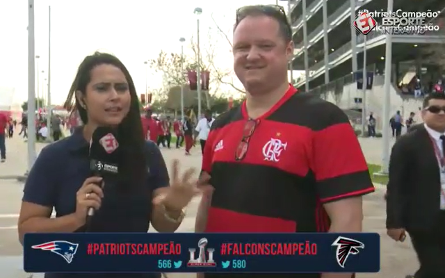 Flamengo é representado por americano no Super Bowl