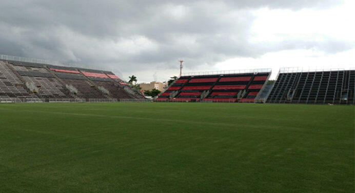 Imagens novas da obra do estádio da Ilha. Veja