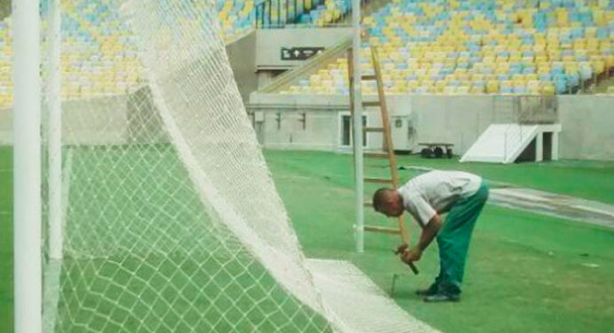Véu de noiva! Gramado e redes do Maraca preparados para a estreia do Fla