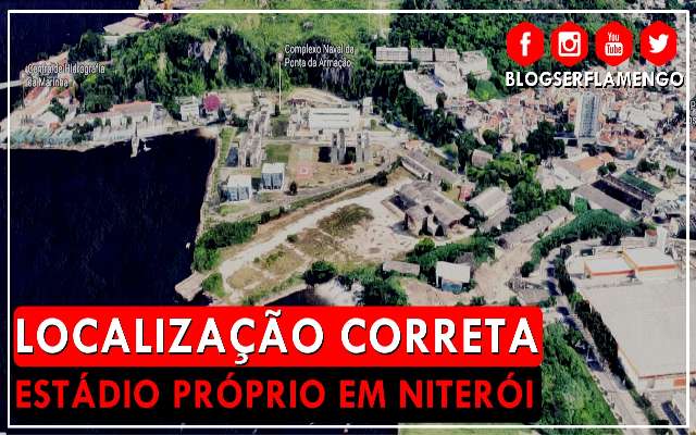 Estádio próprio em Niterói – Localização correta