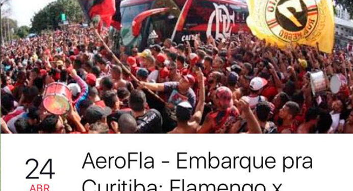 Torcida do Flamengo prepara mais um AeroFla