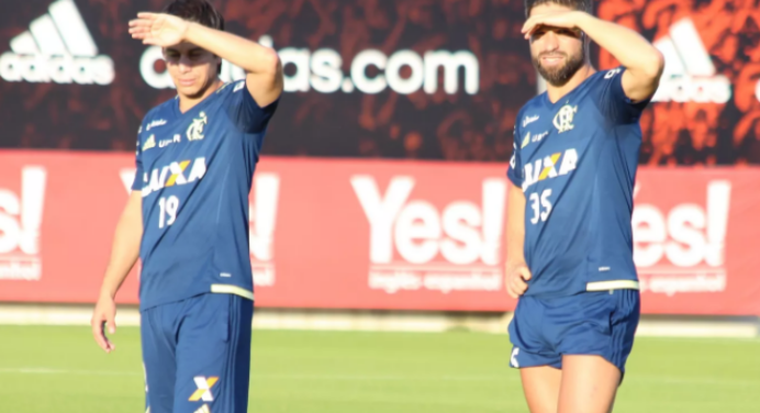 Conca e Diego trabalham com grupo, e Fla espera jogo-treino para testar dupla