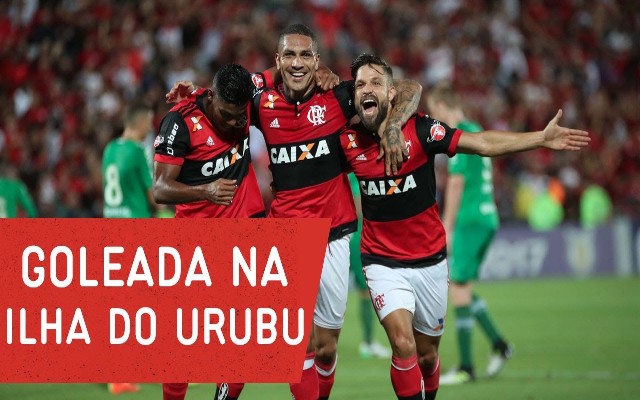 Vídeo: Veja os gols da goleada do Flamengo sobre a Chapecoense