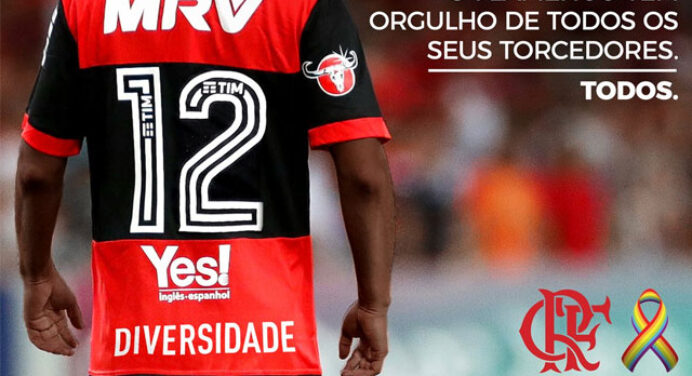 Apoio do Flamengo à causa LGBT gera polêmica nas redes sociais