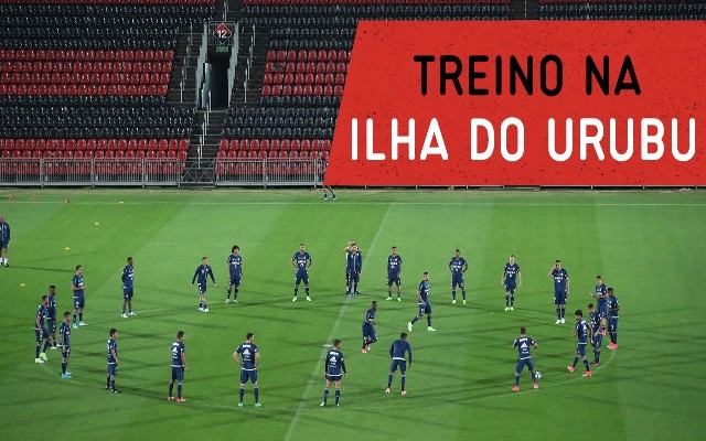 Veja como foi o 1º treino do Flamengo na Ilha do Urubu