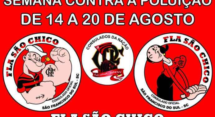 Embaixada do Fla em SC fará mutirão contra a poluição
