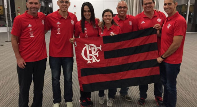 Técnicos do Time Flamengo visitam USOC para Benchmarking