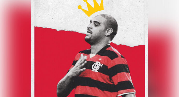 Ex-goleiro do Fla revela convite para Adriano Imperador jogar em seu atual clube