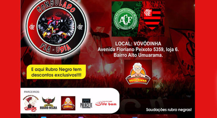 Consulado Fla-Udia se reúne em Uberlândia para assistir Chapecoense x Flamengo