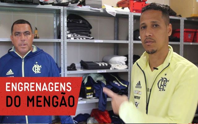 Vídeo: Preparação para o jogo com a rouparia do Flamengo