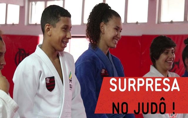 Vídeo: Zico manda recado surpresa para o judoca Cauã Galdeano