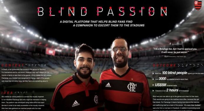 Campanha Paixão Cega ganha prêmio internacional de publicidade