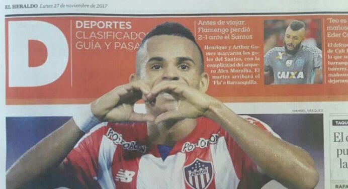 Principal jornal de Barranquilla destaca erros de Alex Muralha