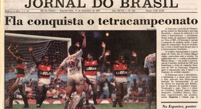 Autor do livro sobre 87 diz como o Flamengo ainda pode reaver o título da Copa União