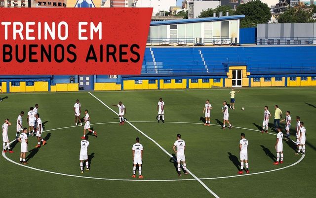 Vídeo: Flamengo treina no CT do Boca Juniors antes da final